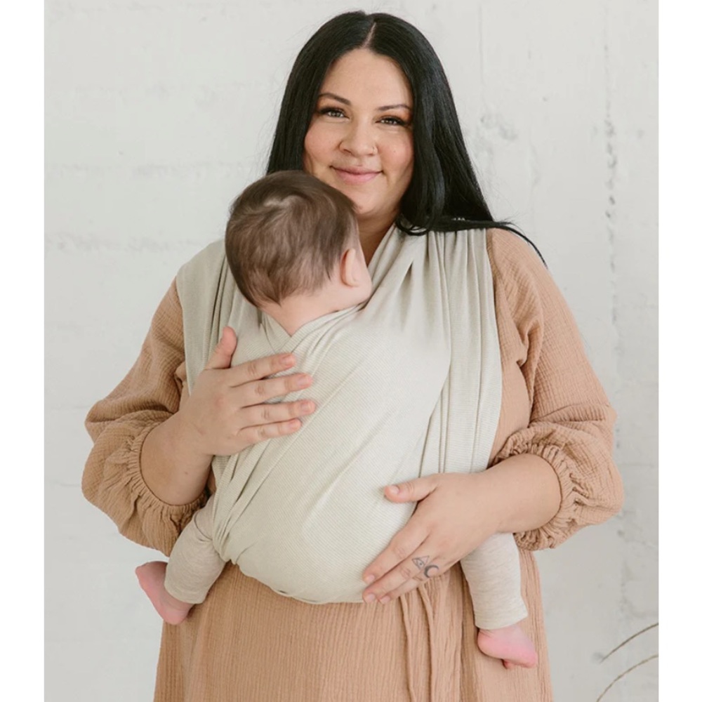 Solly baby loop carrier, Natural & Grey EUC